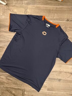 Chicago Bears Navy & Orange Logo Short Sleeve Tee